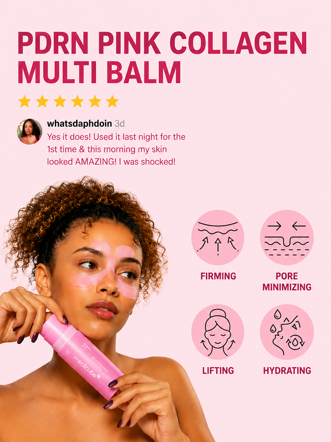 MEDICUBE PDRN PINK COLLAGEN MULTI BALM STICK 5% VOLUFILINE